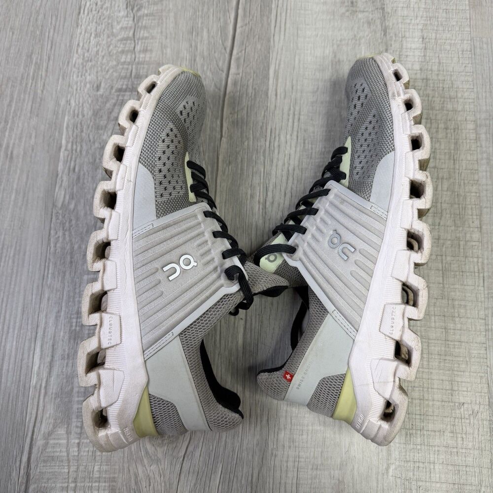 On Cloud Cloudswift Helios Low Top Running Sneakers 9 W Grey Green Hole A - Picture 11 of 12